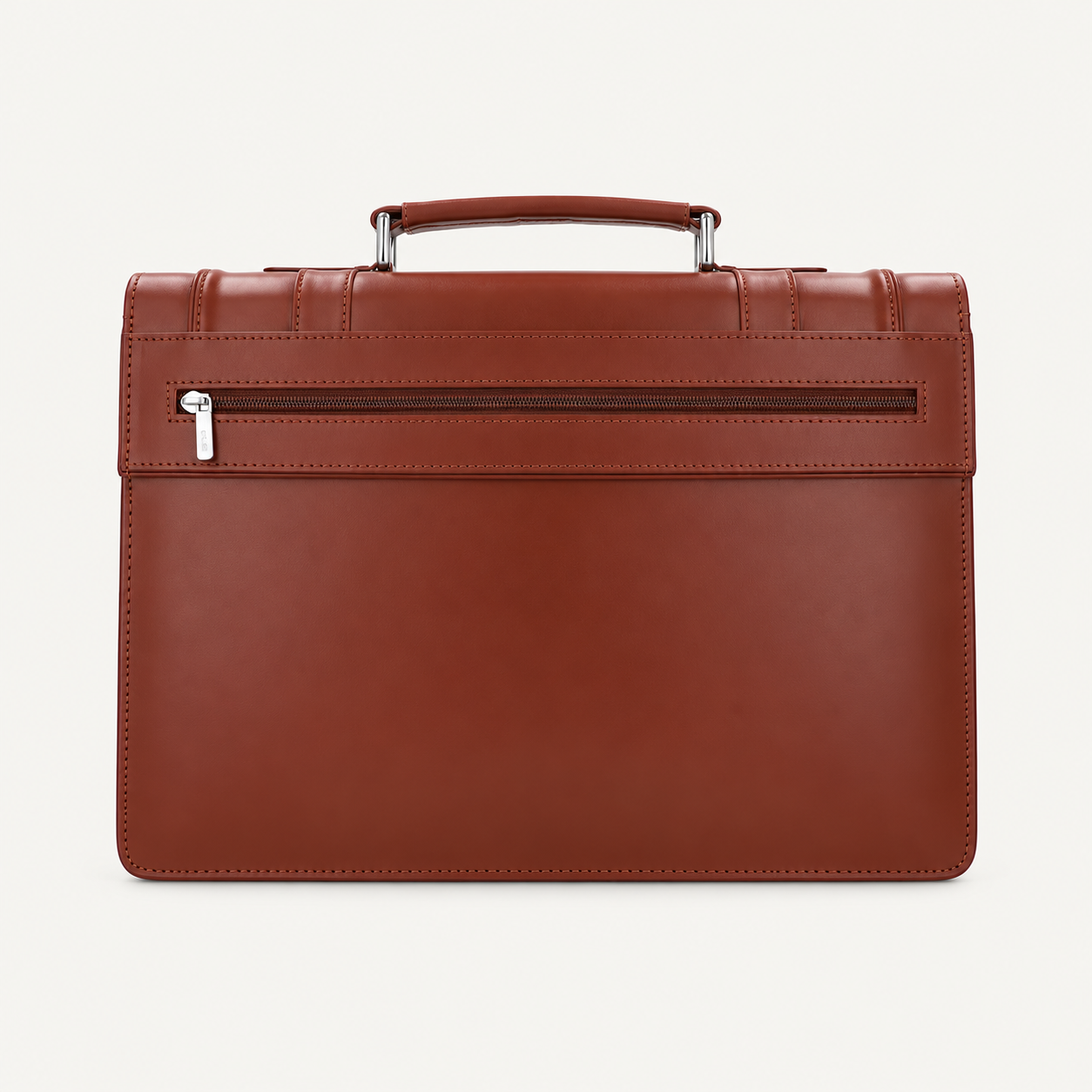 Men's Chestnut Brown Leather Executive Briefcase – Classic Business & Office Bag Gallery